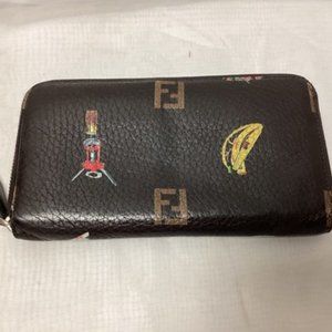 FENDI Wallet - Brown Leather
